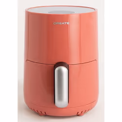 CREATE Air Fryer, Friteuse d’air chaud, 1,5 L, 80 °C, 200 °C, Unique, Terre cuite