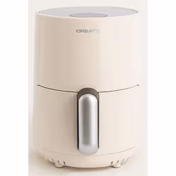 CREATE Air Fryer, Friteuse d’air chaud, 1,5 L, 80 °C, 200 °C, Unique, Crème