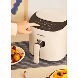 CREATE Pro Compact Unique 3,5 L Autonome 1300 W Friteuse d’air chaud Blanc