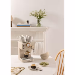 Cafetière expresso - Thera Retro - 20 bars - Réservoir 125L - Compatible café moulu et dosettes ESE