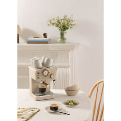 Cafetière expresso - Thera Retro - 20 bars - Réservoir 125L - Compatible café moulu et dosettes ESE