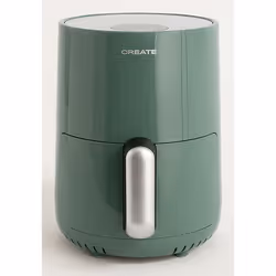 CREATE Air Fryer, Friteuse d’air chaud, 1,5 L, 80 °C, 200 °C, Unique, Sage