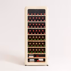 CREATE - Cave à vin électrique de style rétro 76 bouteilles Blanc cassé - WINECOOLER RETRO XXL