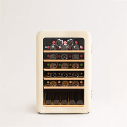 Vinoteca électrique rétro - 12 45 ou 76 bouteilles - Balda hêtre - Température 4-22°C