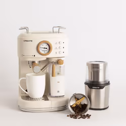 Machine à expresso semi-automatique - THERA RETRO PRO - 20 bars - Chauffe-eau inox - Réservoir 1.5L