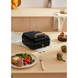 Grill Multifonction - Stone Studio Pro - Ouverture 180 degres - Température Ajustable - Revêtement Antiadhésif