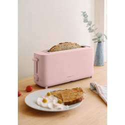 Grille-pain - Toast Studio - 750W - 6 niveaux - Sécurité anti-basculement - Rose