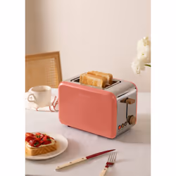 CREATE Toast Retro, 2 part(s), Terre cuite, Acrylonitrile-Butadiène-Styrène (ABS), Acier, Boutons, Niveau, Rotatif, 1500 W, 2 ...