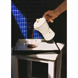 Cafetière italienne - Thera Moka Retro - Aluminium - 6 et 9 tasses - Espresso