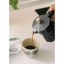 Cafetière italienne - Thera Moka Retro - Aluminium - 6 et 9 tasses - Non compatible induction