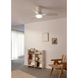 Ventilateur de Plafond - WIND CALM LINE - Silencieux 40W - Ø132 cm - Bois - LED 15W - Wi-Fi