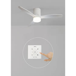 Ventilateur de Plafond - WIND CALM LINE - Silencieux 40W - Ø132 cm - Bois FSC - LED 15W