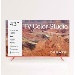 Téléviseur QLED 4K - Color Studio - Écran Antireflet - Cadre Personnalisable - Dolby Vision - 109 cm