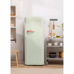 Réfrigérateur rétro - Vert - Grande capacité 281L - Écologique