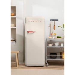Réfrigérateur Rétro - 281L - Design Années 50 - ECO Friendly - Blanc