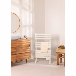 Sèche-serviettes électrique - CREATE - 500W - Vertical - Programmable - Aluminium