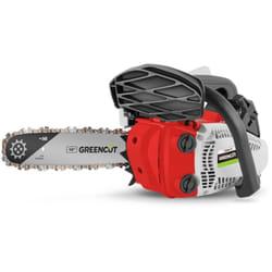 Tronçonneuse à essence 28cc 1.7cv, moteur 2 temps, guide de 10', pour l'élagage, coupe 25,4cm, guidon et harnais ergonomiques Greencut GS280X-10