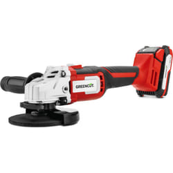 Meuleuse d'angle sans fil 20V, avec disque 115-125mm, vitesse 7500rpm, batterie lithium 2.0Ah et chargeur rapide – Greencut AMG200L