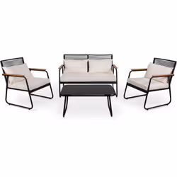 Description générale Découvrez l'ensemble de jardin OLBIA SET WHITE OFF ! Cet élégant ensemble beige comprend 2 fauteuils, un ...