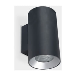 LEDS C4 Cosmos Applique Murale Ø168 Double Emission Extérieure LED Up Down Light Large Urban Gris IP55 IK 4000K