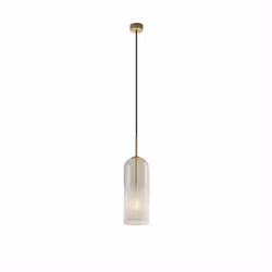 Puissance totale du luminaire : 9WMatériau de la structure : AcierFinition de la structure : Or matMatériau du diffuseur : Ve ...