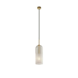 Suspension, Suspension Glam en verre m Blanc en Verre, Leds C4