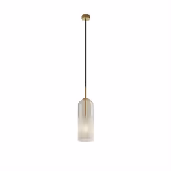 Puissance totale du luminaire : 9WMatériau de la structure : AcierFinition de la structure : Or matMatériau du diffuseur : Ve ...