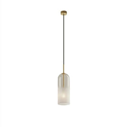 Suspension, Suspension Glam en verre Blanc en Verre, Leds C4
