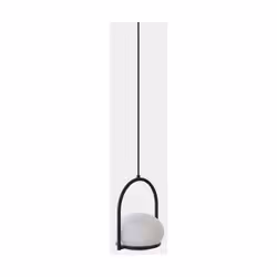 LEDS C4 Coco Globe Simple Pendentif Noir, Blanc E14 | Finition : Blanc | Matériel : Polycarbonate Hauteur (cm) : 190,00 | Lar ...