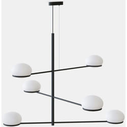 Leds-c4 - leds C4 Coco Chandelier Suspension Multi Bras Noir, Blanc E14