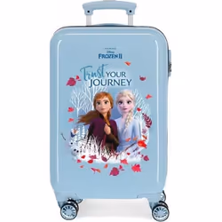 Valise cabine DISNEY FROZEN - Trust Your Journey - Bleu - ABS - 55x34x20cm