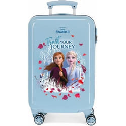 Valise cabine DISNEY FROZEN - Trust Your Journey - Bleu - ABS - 55x34x20cm