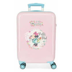 Valise enfant - Disney - Minnie Florals - 55 x 38 x 20 cm - Rose - 4 roues
