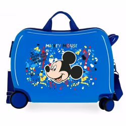 Valise trotteur enfant - Disney - Mickey Colour - Bleu - 50x38x20 cm - 34 L