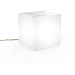 BORA Table basse lumineuse avec câble pour l'extérieur et l'intérieur très résistante. Lumière LED