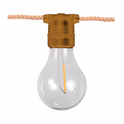 GUIRLANDE EXTÉRIEURE 10 AMPOULES ALLEGRA ROSE: Guirlande lumineuse d'extérieur led de la collection Allegra, fabriquée par Ne ...