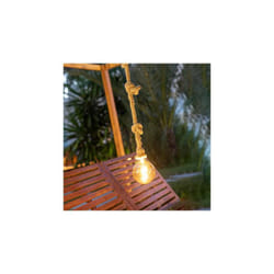Suspension extérieure avec ampoule solaire H194 cm - naturale
