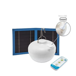 Ampoule extérieure rechargeable solaire et USB - NEWGARDEN - Cherry - 900lm max - 2700k - IP54