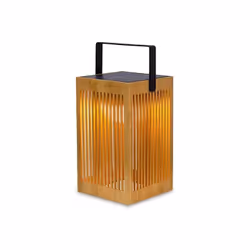 Le luminaire led a selectionné pour vous cette lanterne portable autonome solaire Okinawa een bambou de New Garden - livraiso ...