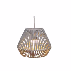 Découvrez la suspension Conta 30 - New Garden - PVC recyclé - télécommande - ampoule Cherry rechargeable 900 Lumens - réglage ...
