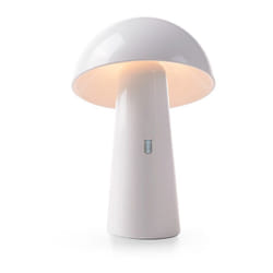 Newgarden - shitake Lampe de table avec batterie rechargeable. Lumière led chaud. Fabriquée en Espagne