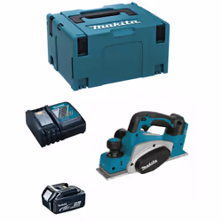 Rabot MAKITA DKP180 - Poignée antidérapante à revêtement souple pour un confort d'utilisation optimal - Réglage précis de la  ...
