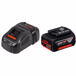 Power Set BOSCH (1 x 18V 5,0 Ah + GAL1880CV) Batterie BOSCH GBA 18V 5,0 Ah - Technologie COOLPACK pour jusqu'à 100 % de longé ...
