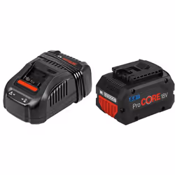 Power Set BOSCH (1 x 18V 8,0 Ah ProCORE + GAL1880CV) Batterie BOSCH GBA 18V 8,0Ah ProCORE - 87 % de puissance en plus par rap ...
