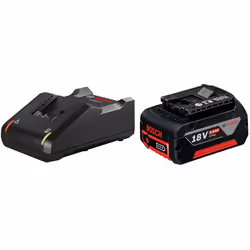 Power Set BOSCH (1 x 18V 5,0 Ah + GAL18V-40) Batterie BOSCH GBA 18V 5,0 Ah - Technologie COOLPACK pour jusqu'à 100 % de longé ...