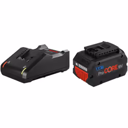 Power Set BOSCH (1 x 18V 8,0 Ah ProCORE + GAL18V-40) Batterie BOSCH GBA 18V 8,0 Ah ProCORE - 87 % de puissance en plus par ra ...