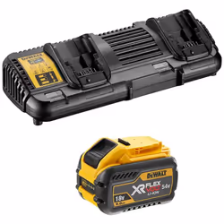 Power Set DeWALT FlexVolt (1 x 54V/18V 9,0 Ah + DCB132) Batterie DeWALT DCB547 - Technologie XR FlexVolt : offre une durée de ...