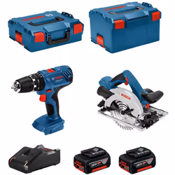 BOSCH Kit 18V BSK182M2C Perceuse à Percussion BOSCH GSB 18V-21 Professional - Performances professionnelles : puissance et au ...