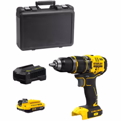 Perceuse à Percussion STANLEY FatMax SFMCD721 - Moteur Brushless à 2 vitesses qui offre plus de puissance et d'autonomie - Co ...