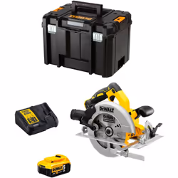 Scie Circulaire DeWALT DCS570 - Graduation pour régler avec précision la profondeur de coupe jusqu'à 67mm - Scie circulaire p ...